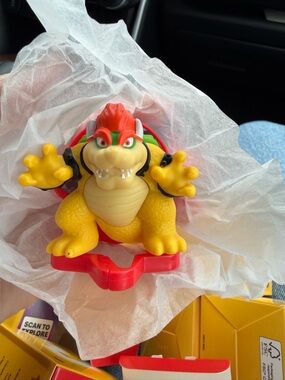 Bowser Figure Toy - Yellow & Red Super Mario Character